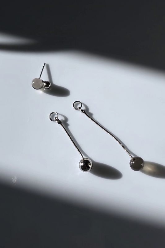 KAGE silver / multiway short drop