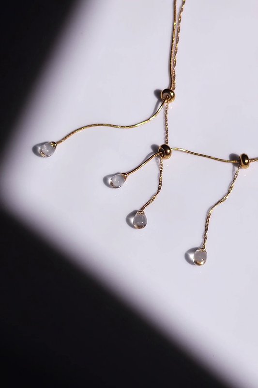 RO gold / drip necklace