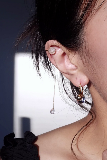 REI gold / chain ear cuff