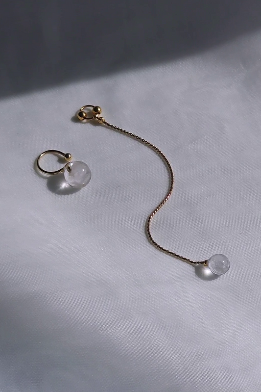 REI gold / chain ear cuff