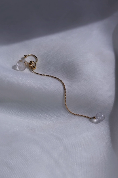 REI gold / chain ear cuff