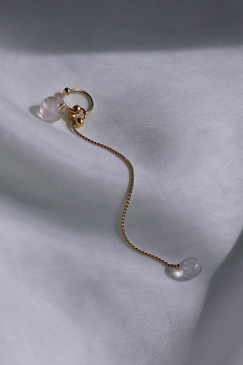 REI gold / chain ear cuff