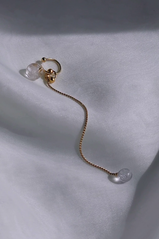 REI gold / chain ear cuff